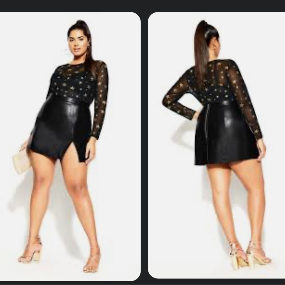 New City Chic Sexy Skirt Split size 16